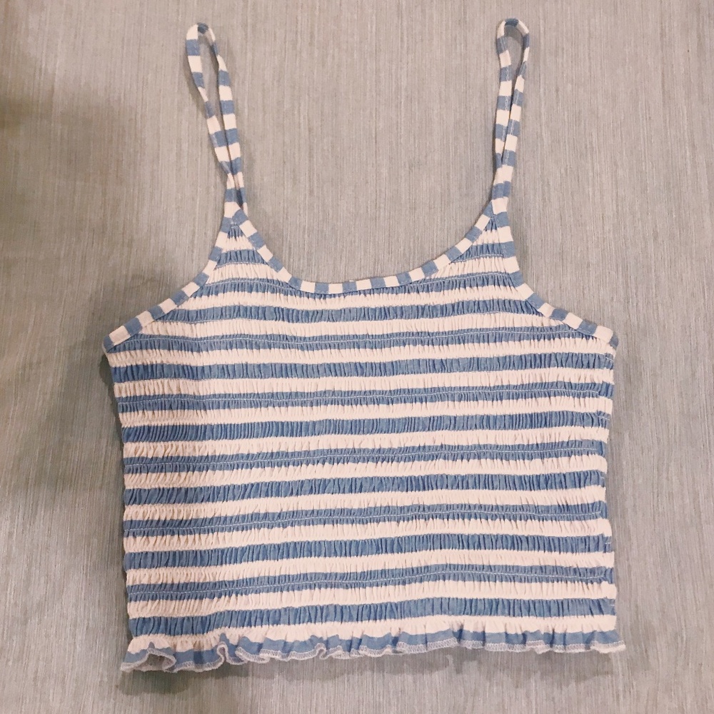 Me to We Striped Crop Top